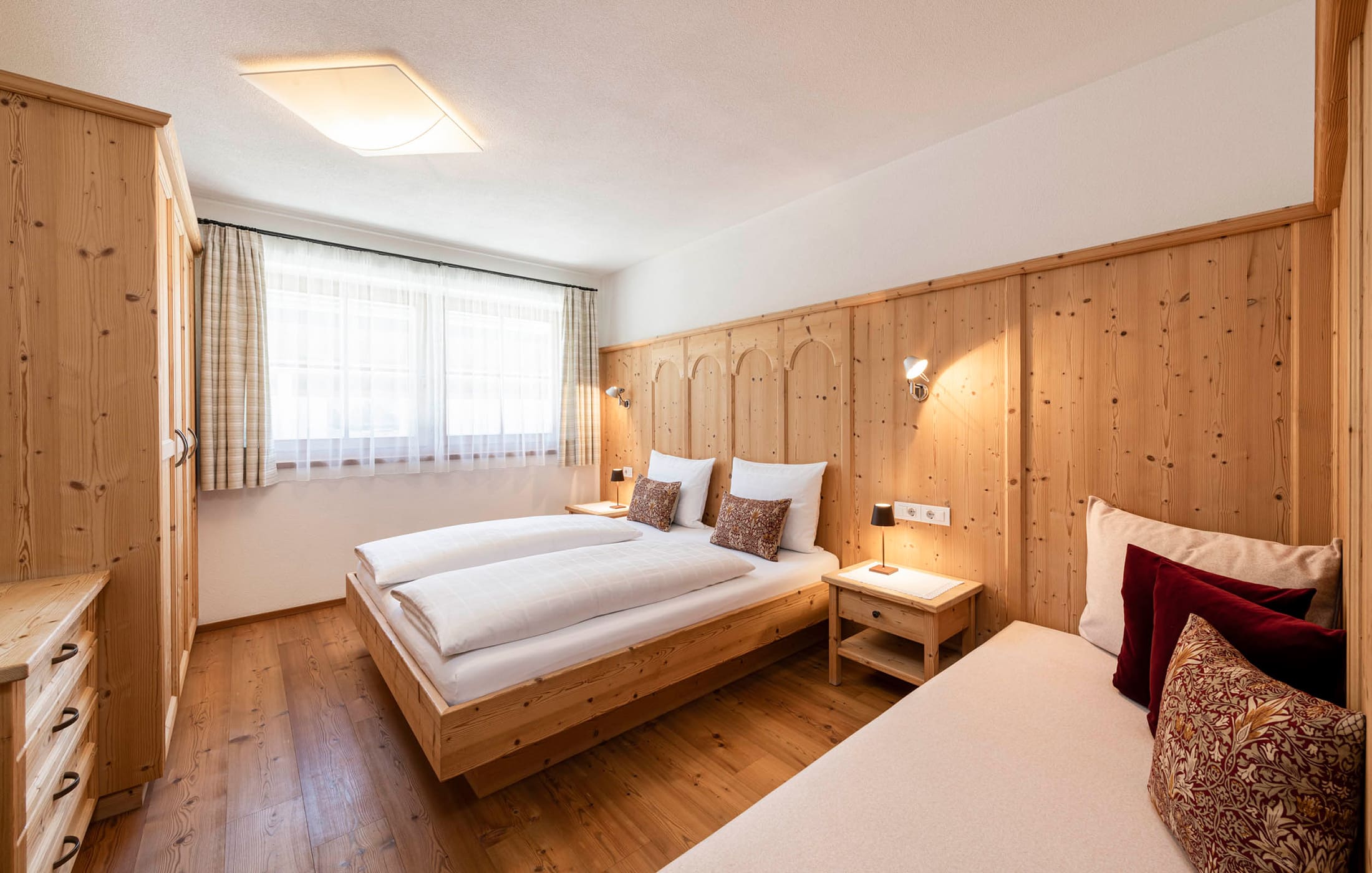Christlrumerhof Ferienwohnung Schlafzimmer Fichte